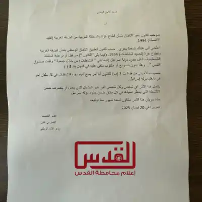 محافظة القدس: قرار إغلاق صندوق ووقفية القدس خطوة عدوانية ضمن حرب الاحتلال على الوجود الفلسطيني في العاصمة المحتلة